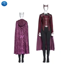 

Scarlet Witch Wanda Cosplay Costume Doctor Strange In The Multiverse of Madness Cosplay Full Set for Adult Woman Customizable