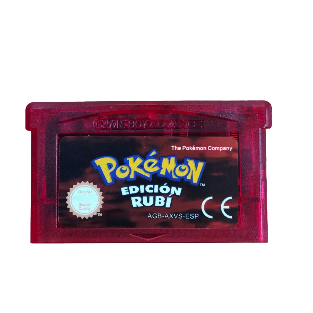 GBA Game Pokemon Series 32 Bit Video Game Cartridge Console Card Spanish ESP- Emerald FireRed LeafGreen Ruby Sapphire Toy Gift - AliExpress