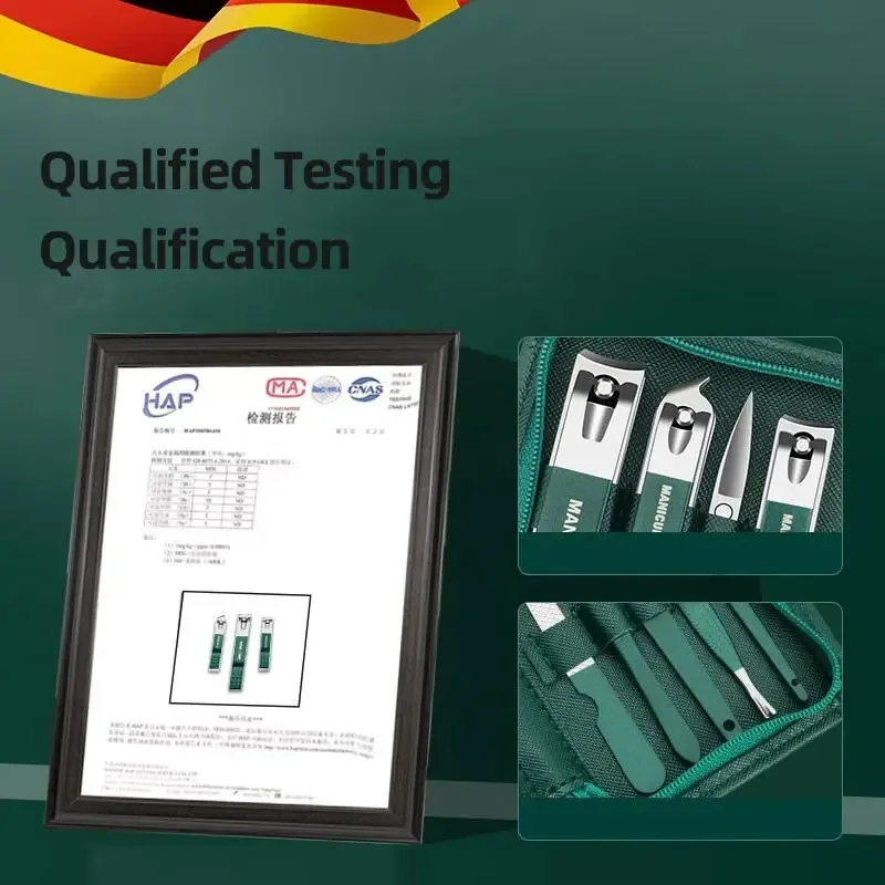 Professional Manicure & Pedicure Set - Stainless Steel Nail Care Kit with Leather Case, Facial Tools & Callus Remover,