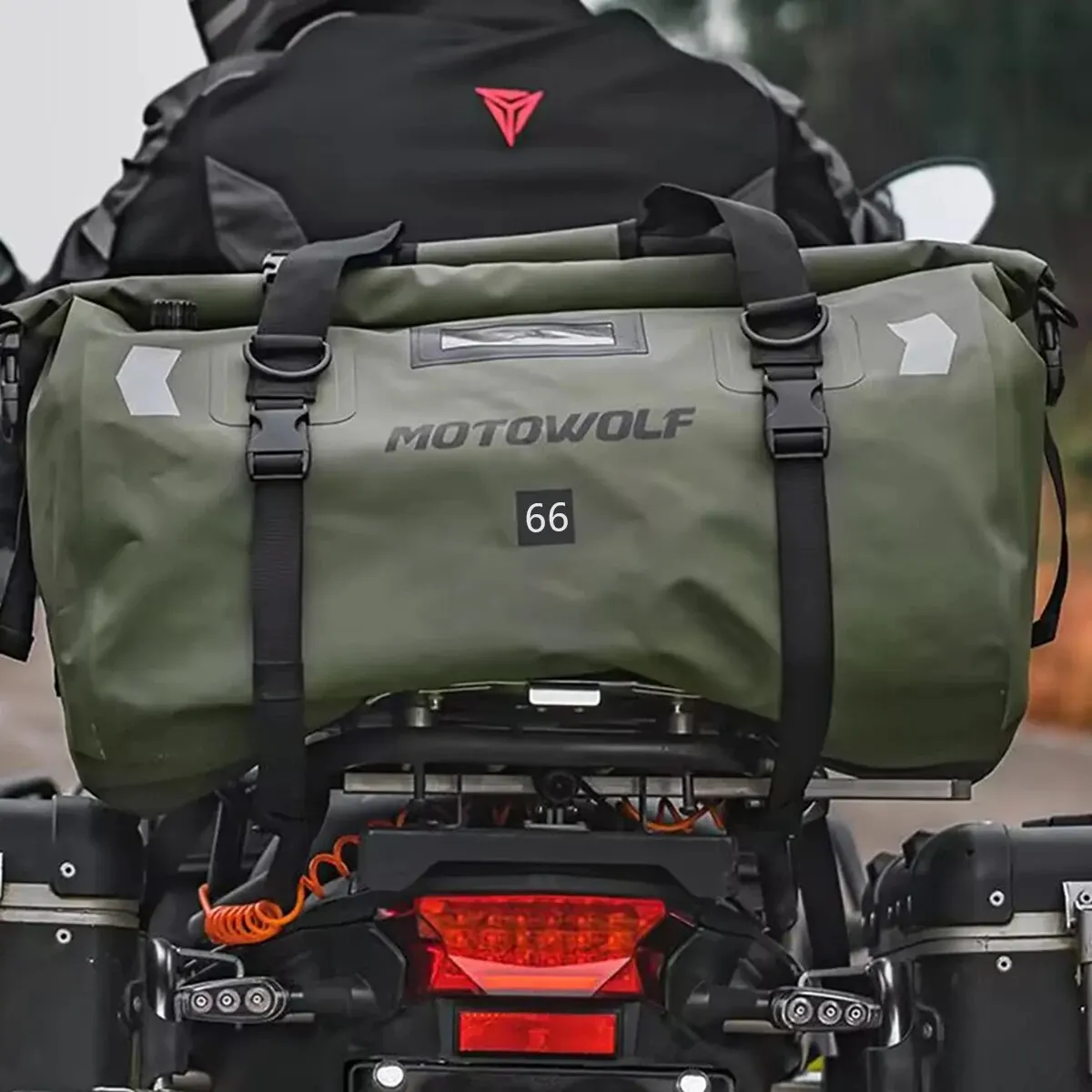 Universal 40L/66L Motorcycle Waterproof Tail Bags 2