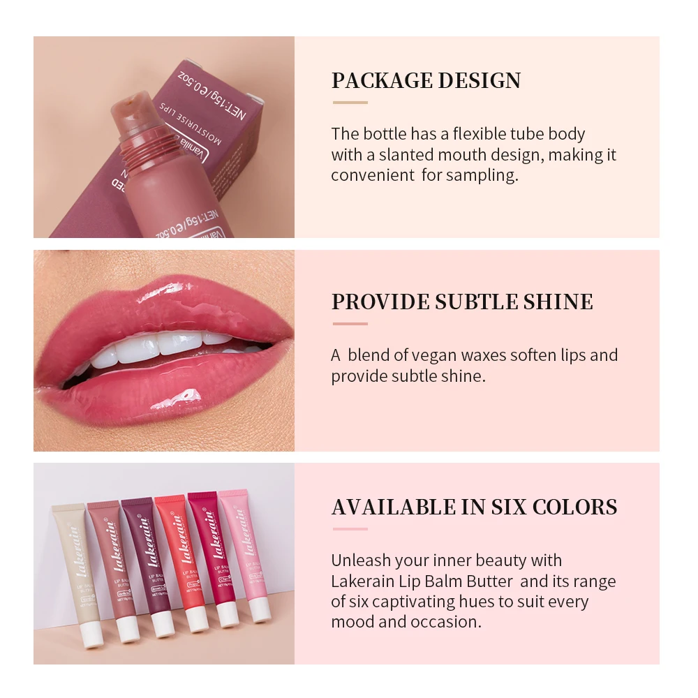 Crystal Lip Balm Butter Soft Tube Moisturizing Lip Gloss Oil Nude Brown Plumping Transparent Lip gloss Beauty Cosmetics Makeup 3