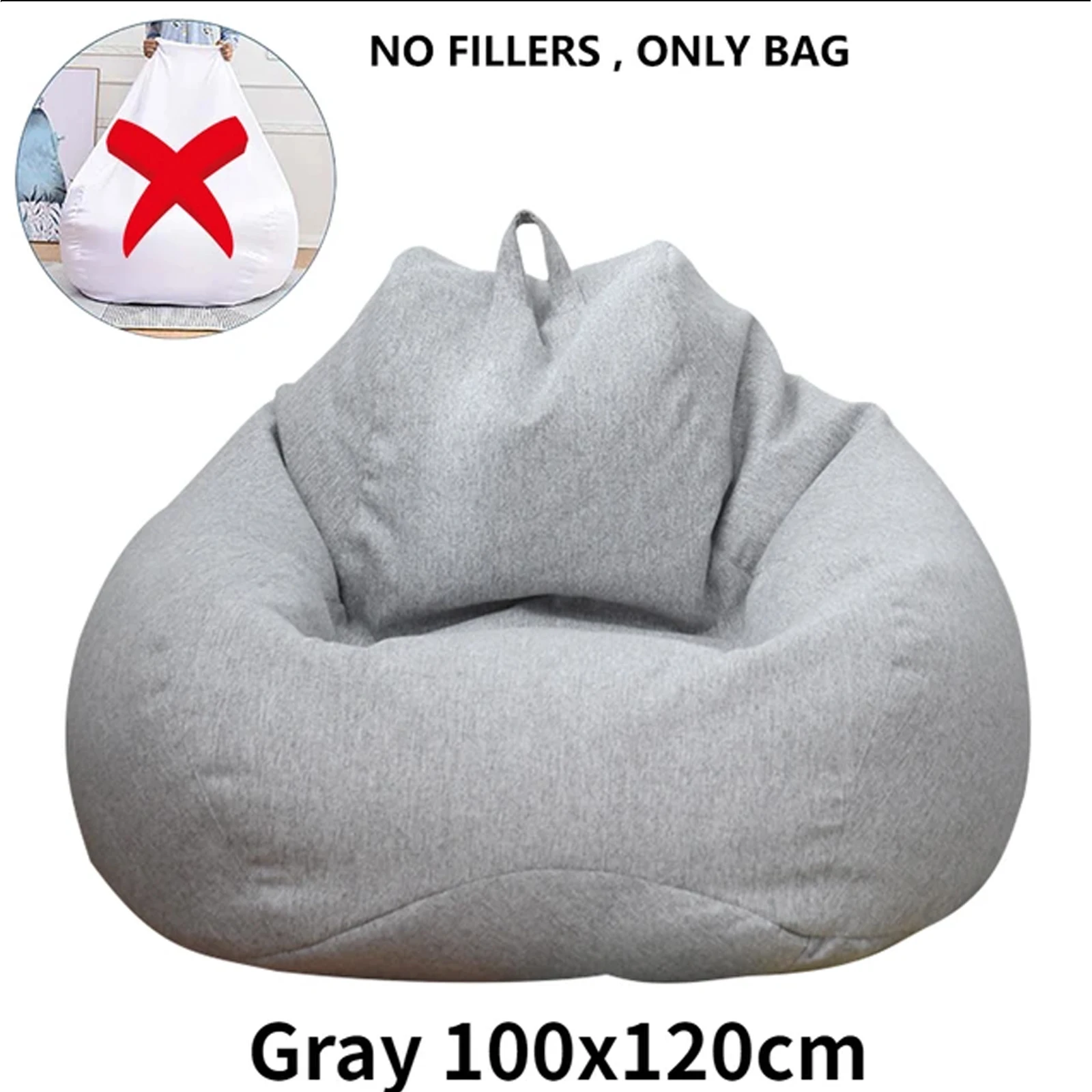 Luxurious Large Bean Bag Lounger Cover - Plush, Comfortable & Stylish Passive Seating Solution