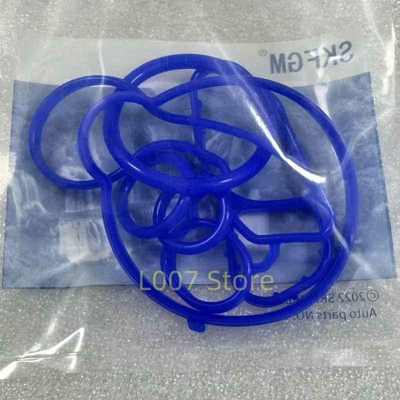 1Set Oil Cooler Gaskets NO: 55566784 55565385 55568536 55568539 Fit For Chevrolet- Cruze Sonic Trax Encore 1.4T Astra oil cooler kit oil cooler gasket