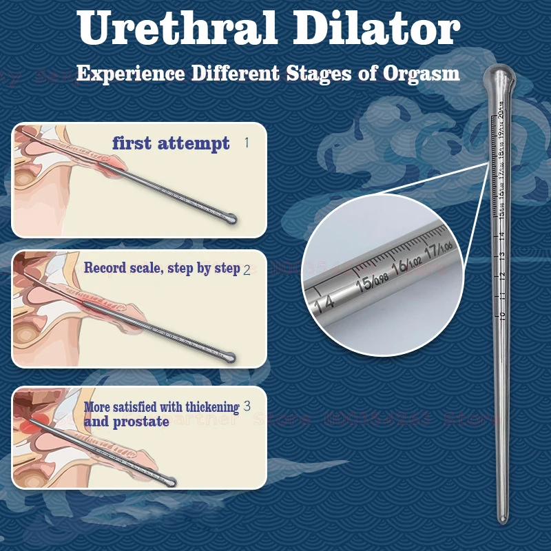 Urethral Dilator Stainless Steel Urethral Plug Male Masturbation