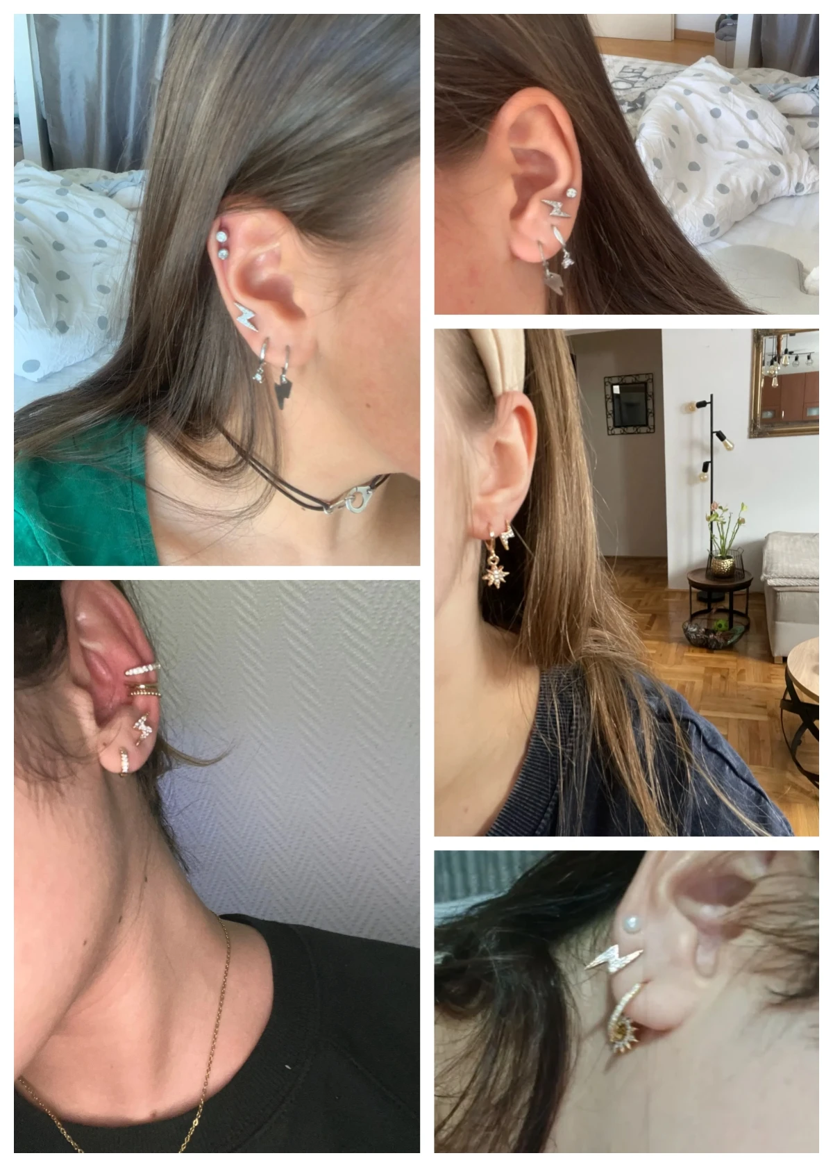 CAOSHI Delicate Lightning Shape Ear Studs for Women Dazzling Tiny Zirconia Earrings Daily Wearable Accessories Exquisite Girl - Image 6