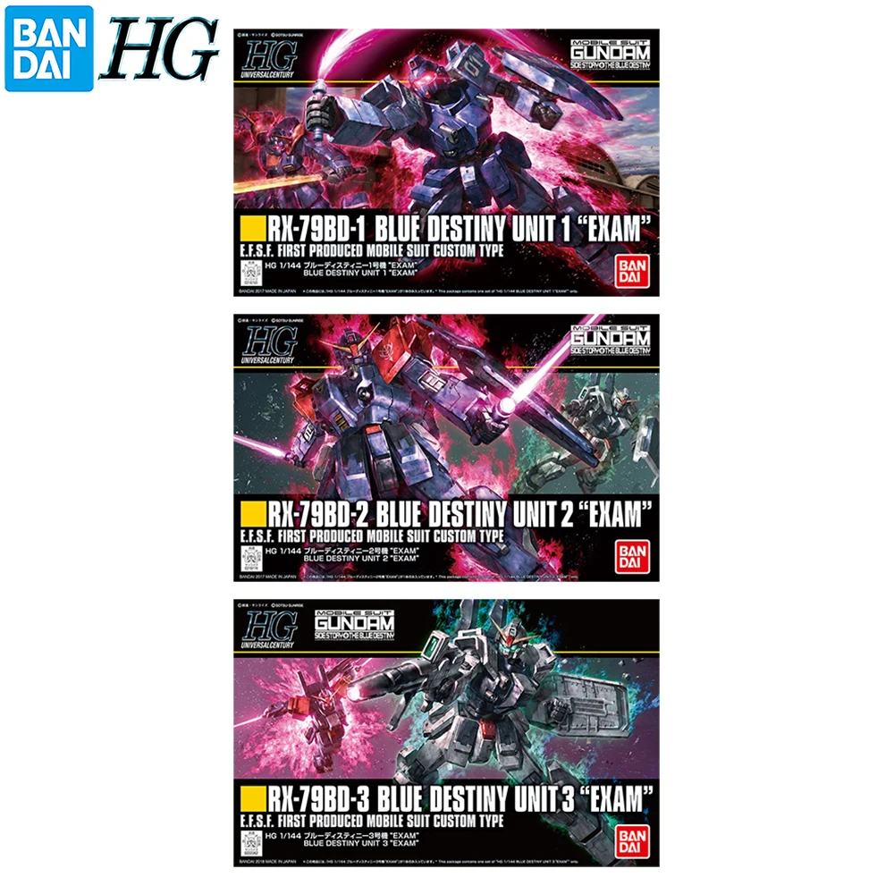 

В наличии Bandai Gundam HGUC эксклюзивная фотография & RX-79BD-1 & RX-79BD-2 синяя DESTINY 1/144 сборная экшн-фигурка модели игрушки