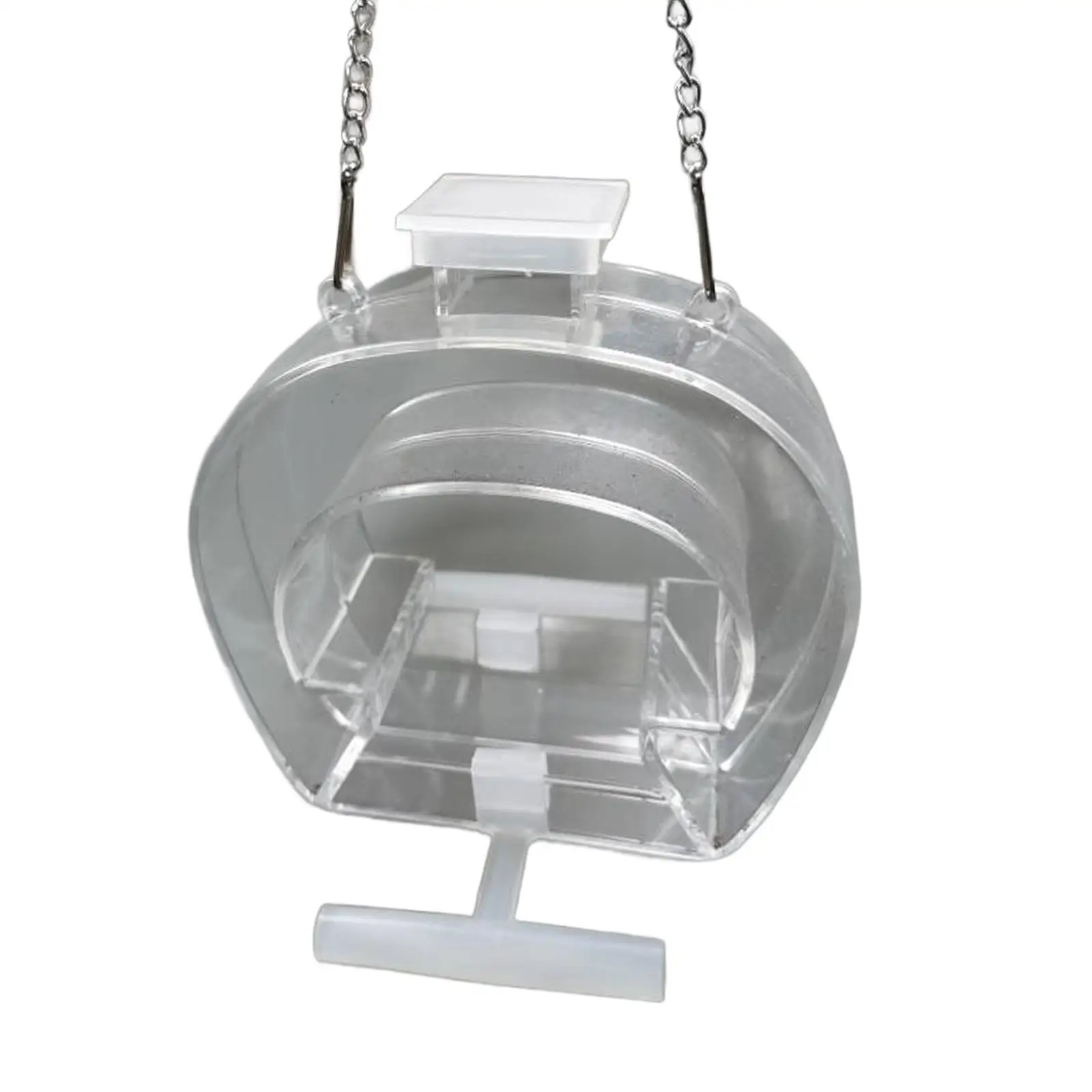 Clear Acrylic Window Feeders Wild Bird Feeders for Outdoor Hanging for Garden Yard with Hangable Chain