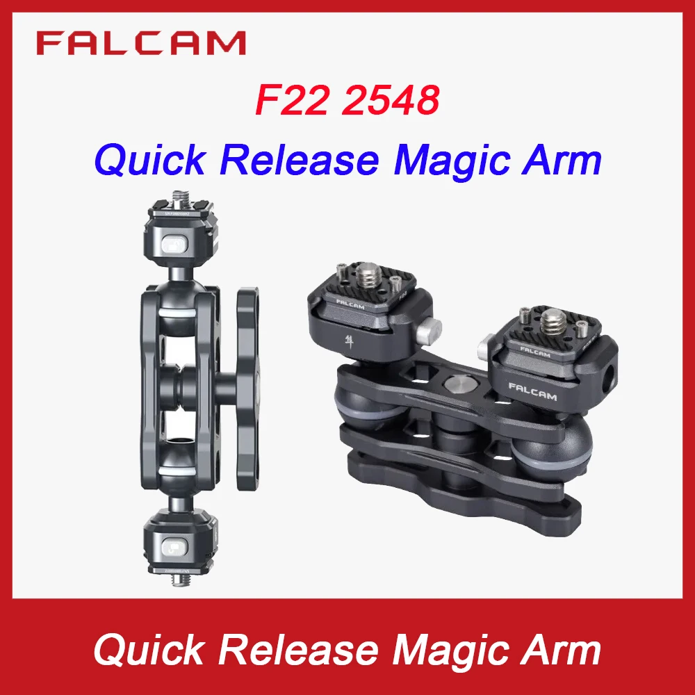 

FALCAM F22 2548 Dual Quick Release Magic Arm With QR System Max Load Dual Head Quick Release Magic Arm Kit