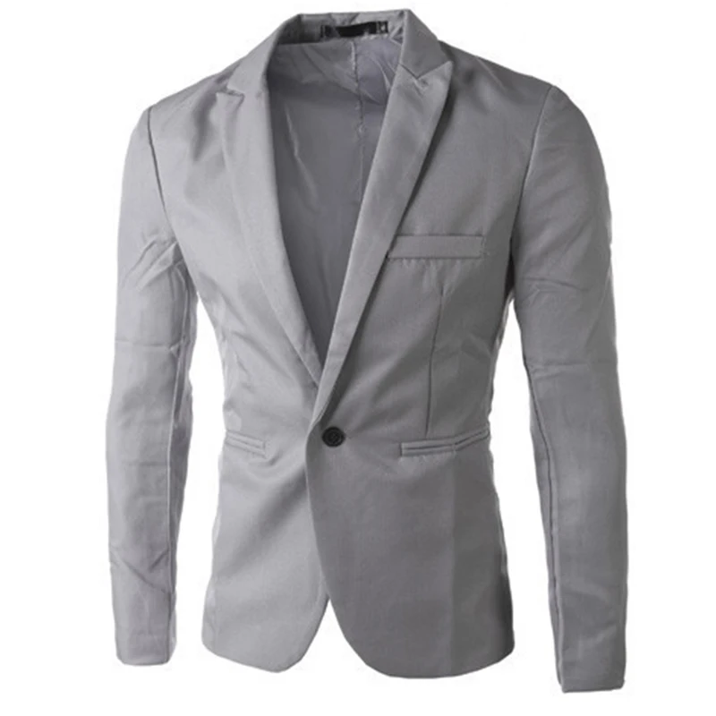 Men Blazers Businese Jacket Single Brested Blazer Wedding Performance Solid Color Autumn Winter Veste Homme Costume |