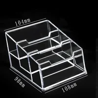 Three Layer Transparent Desktop Business Card Display Stand Box Special Office Business Cards Holder Desk Shelf Storage Boxes 1