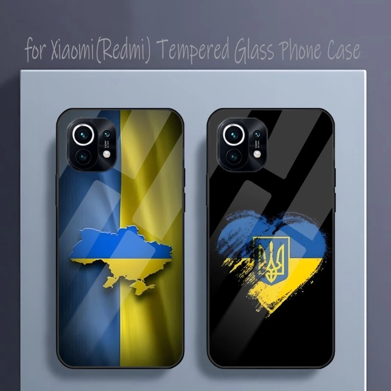 Ukrainian Flag Phone Case Tempered Glass For Xiaomi 11t 11x 10s 10i 10t 12 Ultra 8 9 9t Se Pro Note 10Pro Poco F3 M3 M4Pro iphone 12 pro leather case