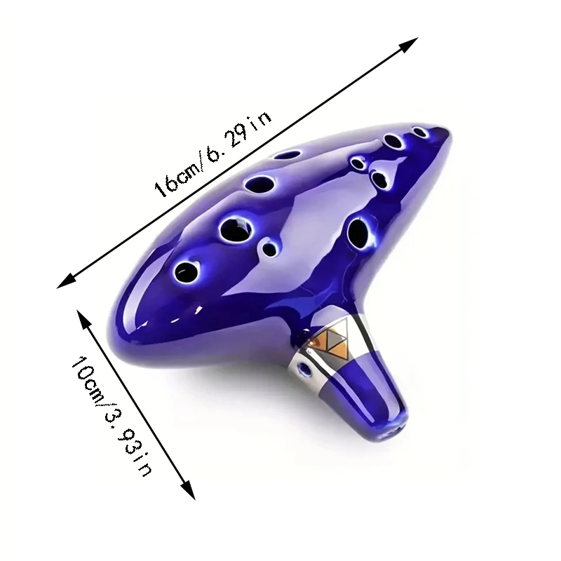 1pc Legend Of Ocarina Flute 12-Hole Ceramic Alto C Music Instrument ceramic ocarina handmade ocarina