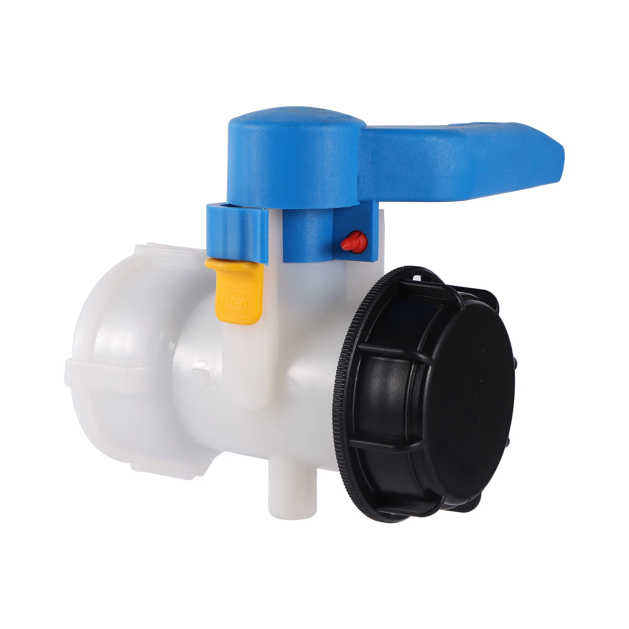 Válvula de Borboleta de Plástico Ibc Tote Adaptador de Dreno de Tanque Jardim Interruptor de Mangueira Conector de Recipiente de Água 1000l Dn40 Dn50 1000l pc