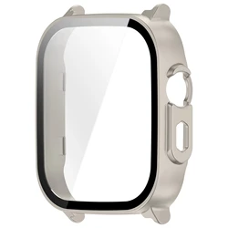 Premium Protective Hard PC + Tempered Glass Case for Smartwatch Screen Protection (Starlight)