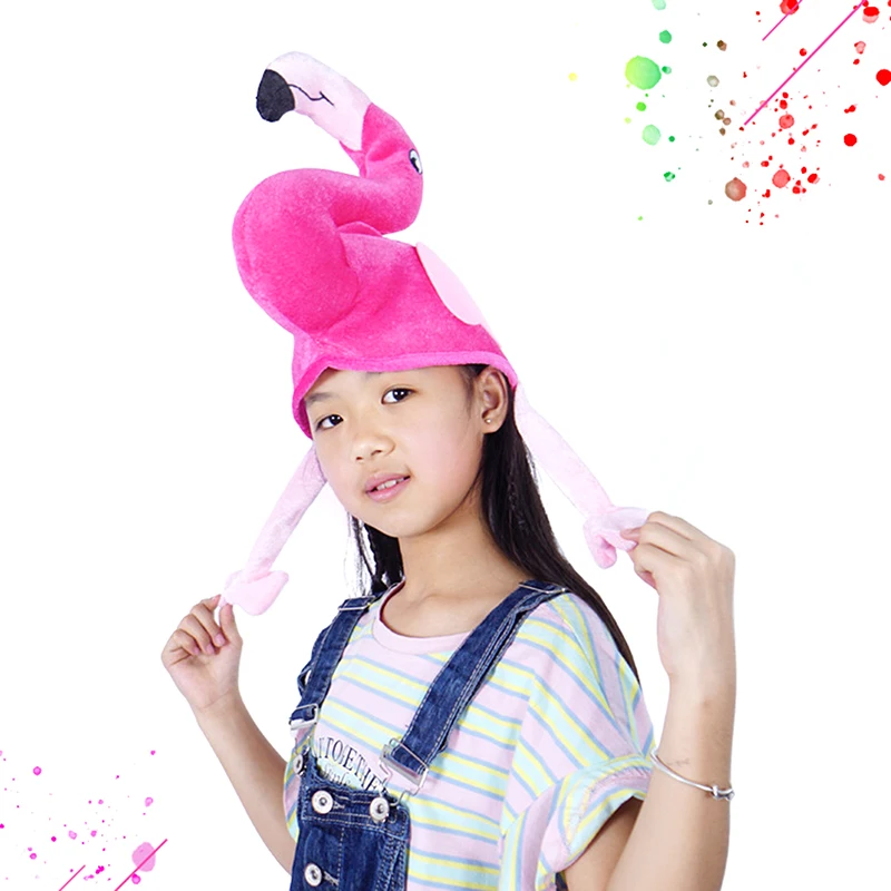 Halloween Funny Hat Flamingo Hat Fun Thanksgiving Day Bucket Carnivals Party For Adult