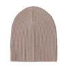Knitted Pure Wool Beanies Winter Warm Unisex Hat Minimalist Fashion Neutral Colors 4