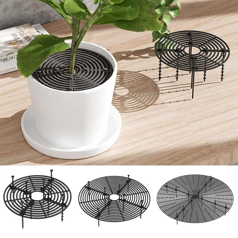 

Plant Pot Grid Flower Pot Soil Guard Cover Assorted Sizes Dogs Cats Digging Stopper Reusable Plant Pot Grid Cover Protect Baby