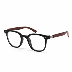 Vintage Wood Grain Ultra - Light Anti - Blue Light Glasses (MATTE BLK)