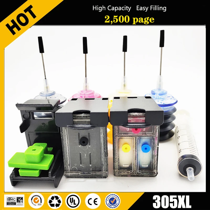 Einkshop Per La Sostituzione Della Cartuccia Di Inchiostro Ricaricabile Hp 305 Per Stampante Hp 305 Xl 305Xl Deskjet 2710 2320