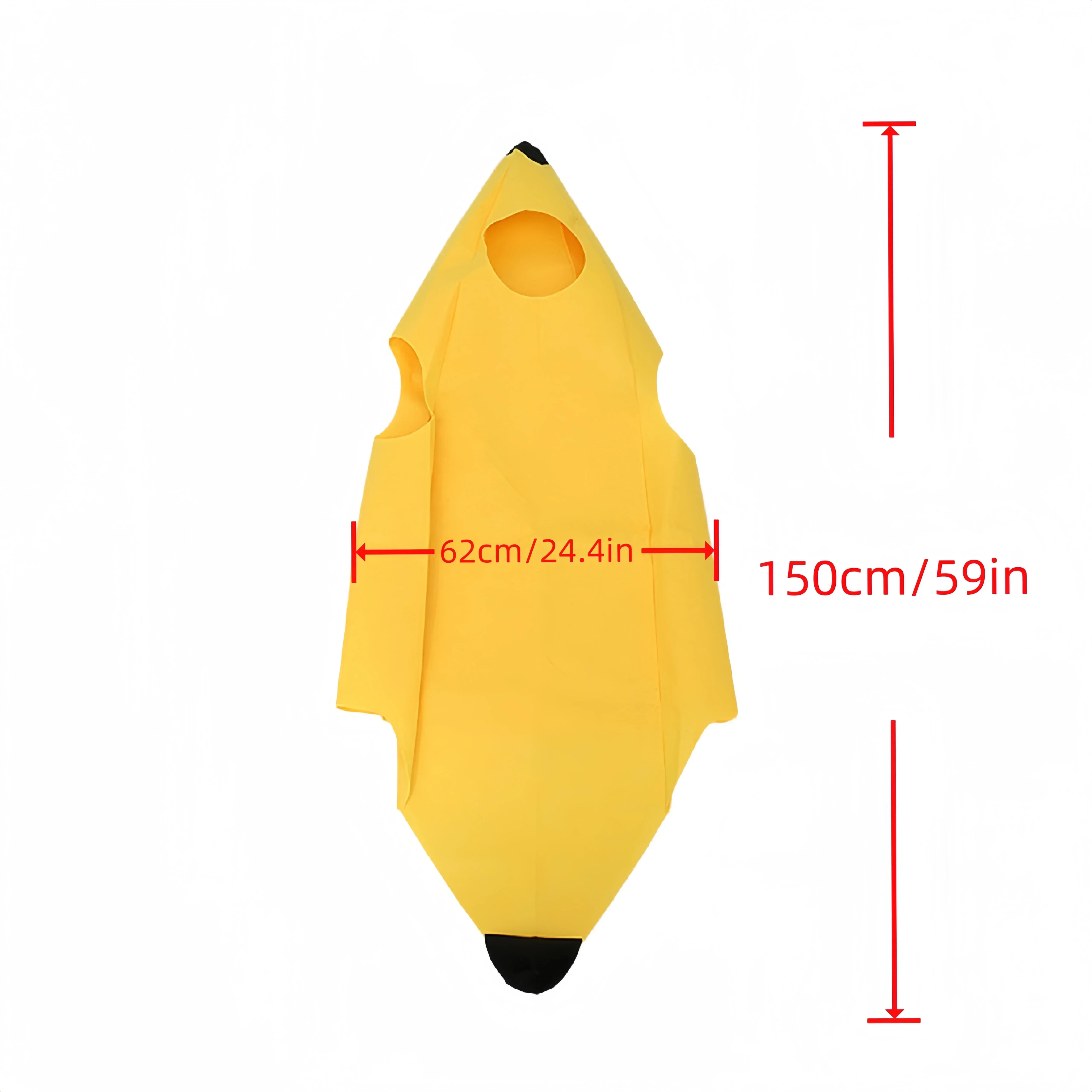 Banana Cosplay Costume Suit for Adult Kids Unisex Halloween Party