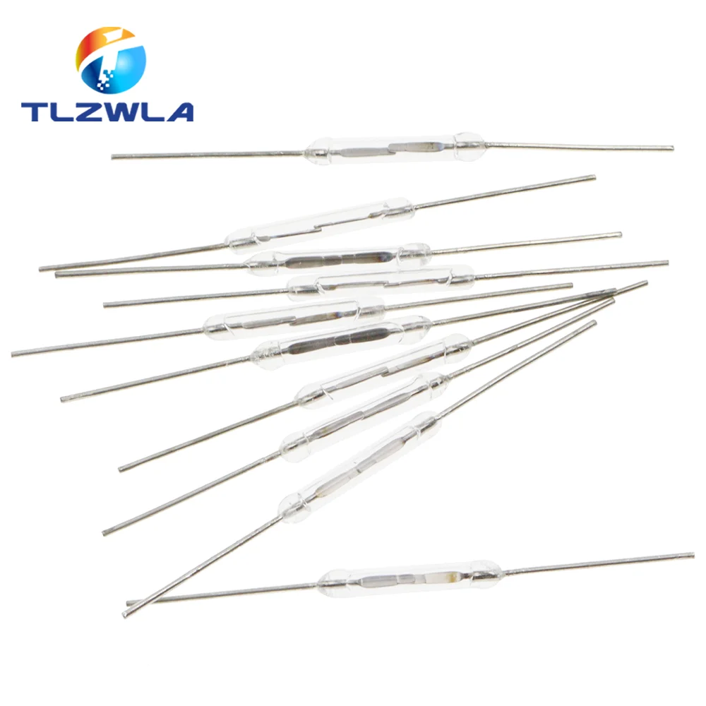 10PCS N/O Reed Switch Magnetic Switch 2X14MM Normally Open Magnetic Induction Switch 2*14mm