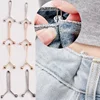 1pc Tighten Waist Buckle U-shaped Adjustable Snap Button Jeans Buttons No Trace Detachable Pants Clips Clothing Accessories Tool 1
