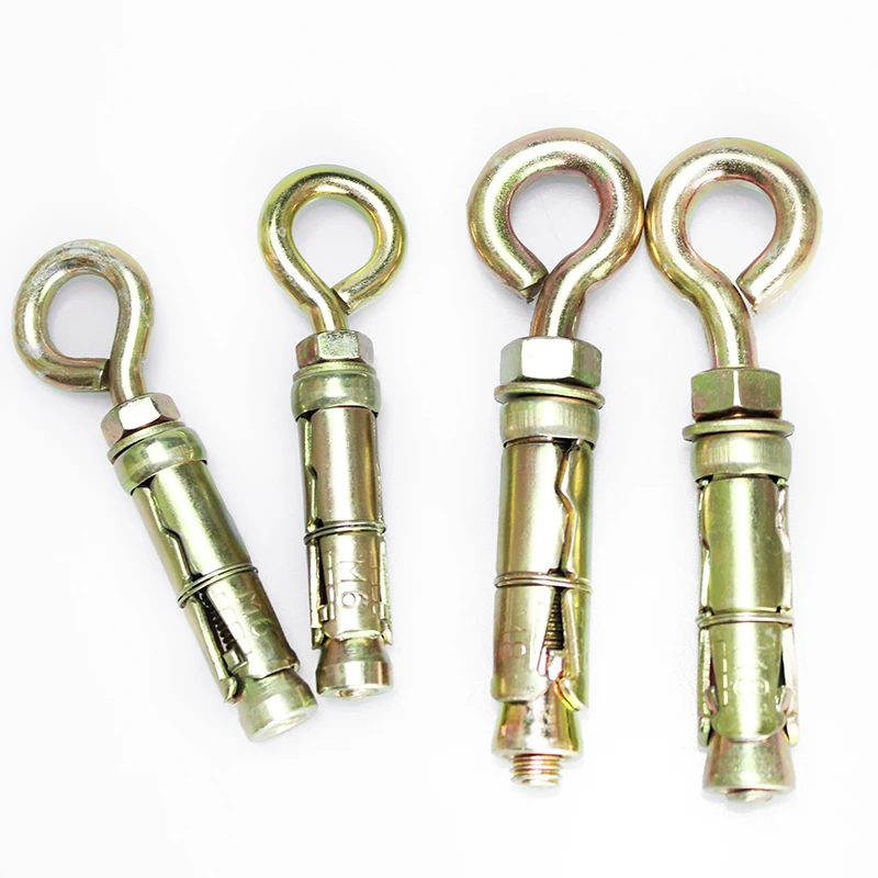 Concrete expansion shield anchor with eye bolt for heavy duty fixing