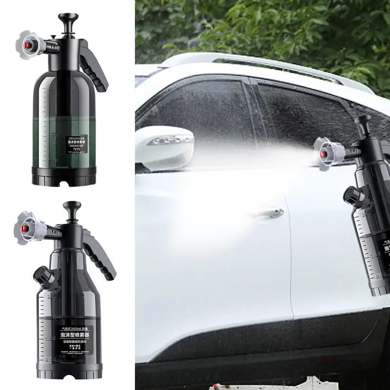 

Wash Foam Spray Can High Pressure Ergonomic Handle Car Foam Cannon Snow Foam Garden Water Bottle Auto Spary Watering Can