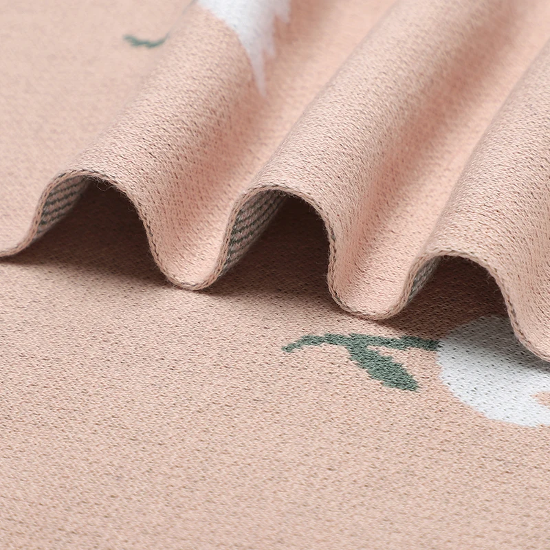 Newborn Baby Blankets Cotton Knitted Crib Cellular Toddler Outdoor Throw Play Mat 100*80cm, cotton muslin blanket,cotton blanket,cotton gauze blanket,cotton knit blanket,knit blanket,custom blanket