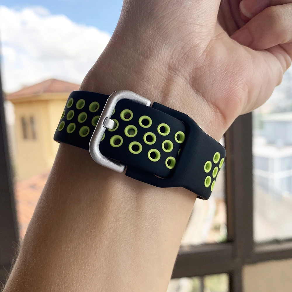 

Ремешок силиконовый для наручных часов Huawei Honor Magic Watch 2 42 мм 46 мм, Воздухопроницаемый сменный Браслет для GT 2e, 20 мм 22 мм