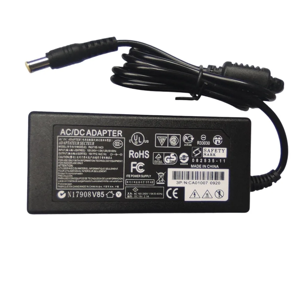 Alimentatore Caricabatterie 19V Per TV Samsung E Monitor LCD LED HD Da 19 A 32 Pollici