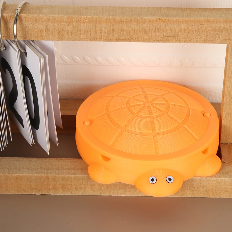 Orange & Green Color Turtle model Home Office Decorations Lid Can Be Opened Plastic Toys for all ages Christmas Halloween Gifts