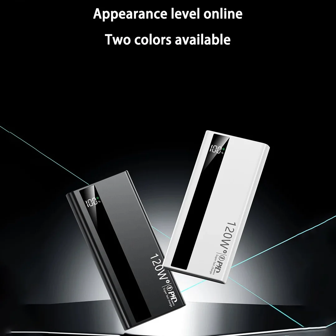 Xiaomi 200000mAh High Capacity PowerBank 120W Super Fast Charging Portable External Battery Powerbank For Iphone Samsung Huawei 6