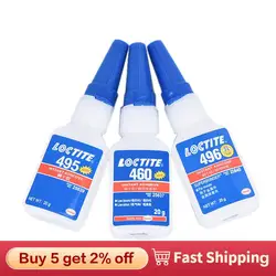 Super Glue 460 495 496 Repairing Glue Instant Adhesive Loctite Self-Adhesive 20ml
