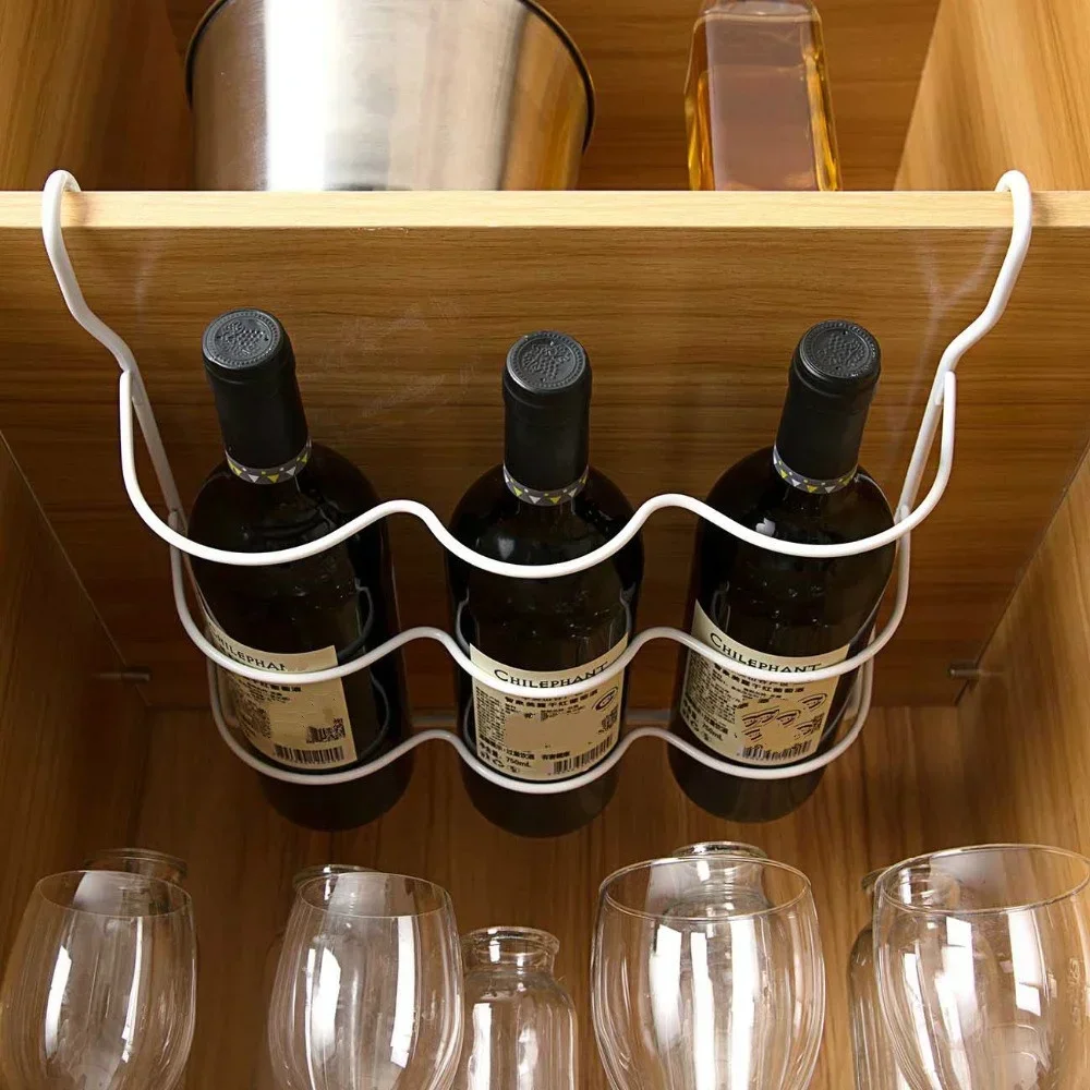 Kitchen Supplies Refrigerator Organizer Rack Inside Shelf Beer Wine Bottle Holder Rack Kitchen Storage Shelves Accessories Tools 2