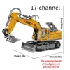 17CH RC Excavator 1:18 Remote Control Truck 2.4G RC Crawler Engineering Vehicle Excavator Truck Radio Control Toys Gifts 4