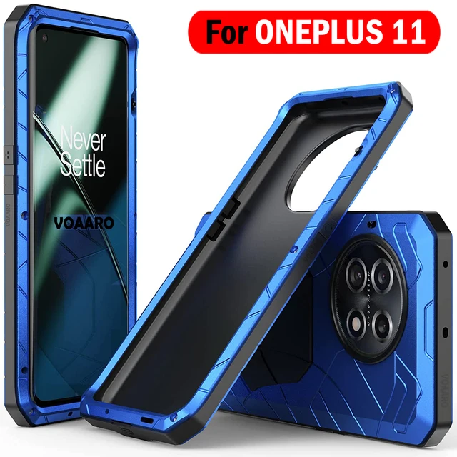 Foluu for OnePlus 11 Case, for OnePlus 11 5G Metal Phone Case, Armor  Aluminum Metal Shockproof Bumper Frame Case Soft Rubber Silicone Military  Hard
