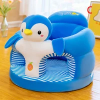 1Pc Baby Sofa Support Seat Cover Toddler Cartoon Plush Chair Learning To Sit Comfortable Washable without Filler Cradle