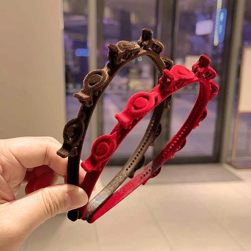 Beflockung Flechten Haar Stirnband für Frau Einfache Gebrochene Haarnadel Haarband Mode Mädchen Gesicht Waschen Stirnband – Detail 8