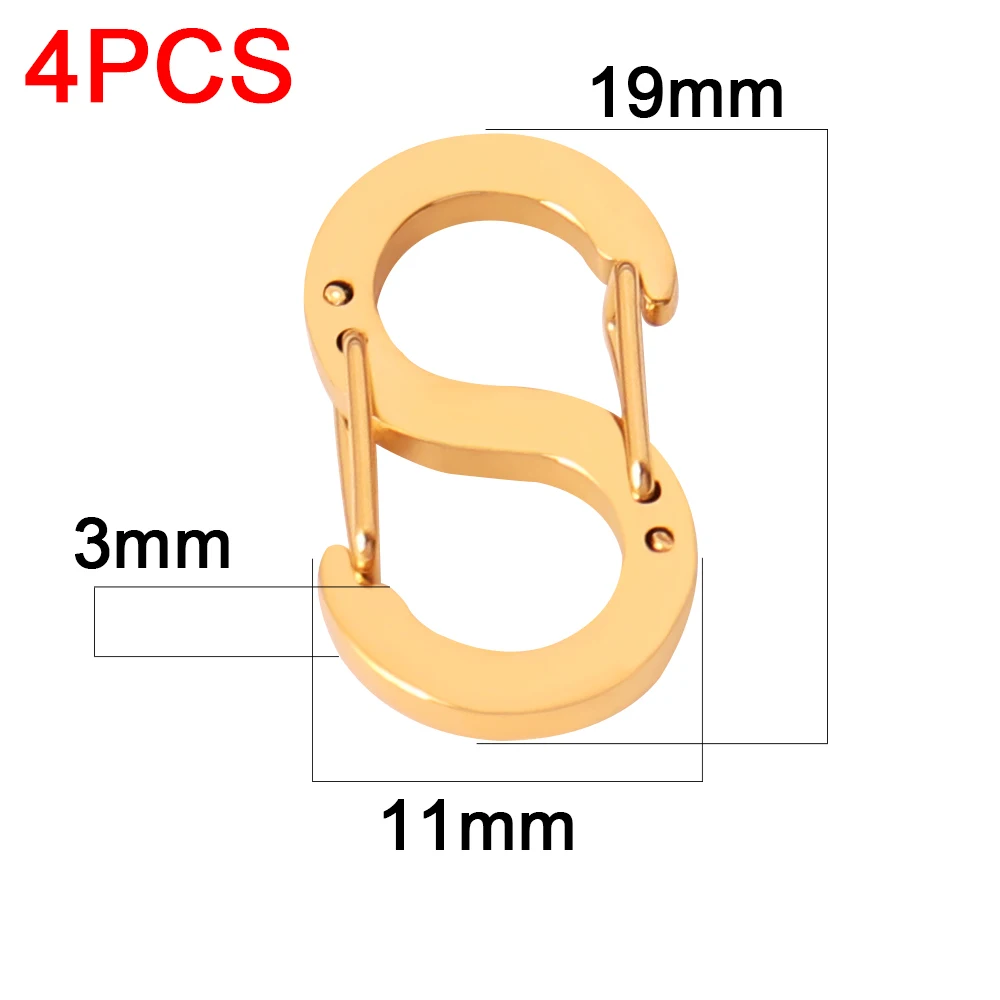 4pcs Stainless Steel Chic Letter S Buckle Spring Lobster Clasps Hooks  Connectors Necklace for DIY Jewelry Making Supplies - AliExpress