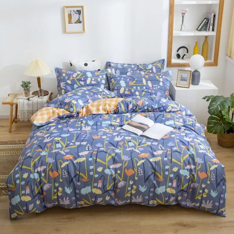

Beddings Sets New Cotton Three-pieceBedding School Dormitory Four-piece Set Thickened Brushed Bedding Set Luxury Bed Linen