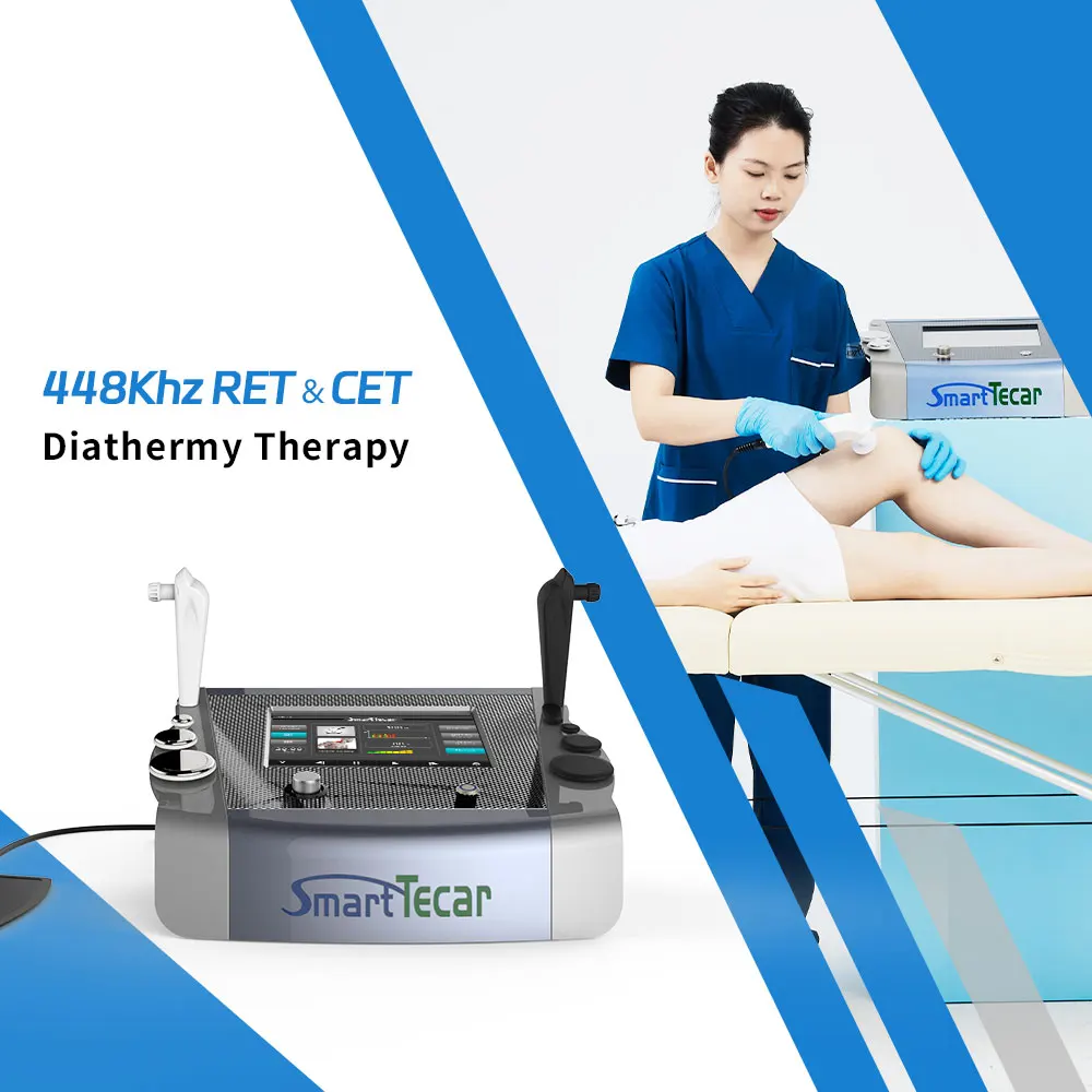 448Khz Smart Tecar Deep Pain Relief Physical Therapy Rf Ret Cet Body Slimming Machine