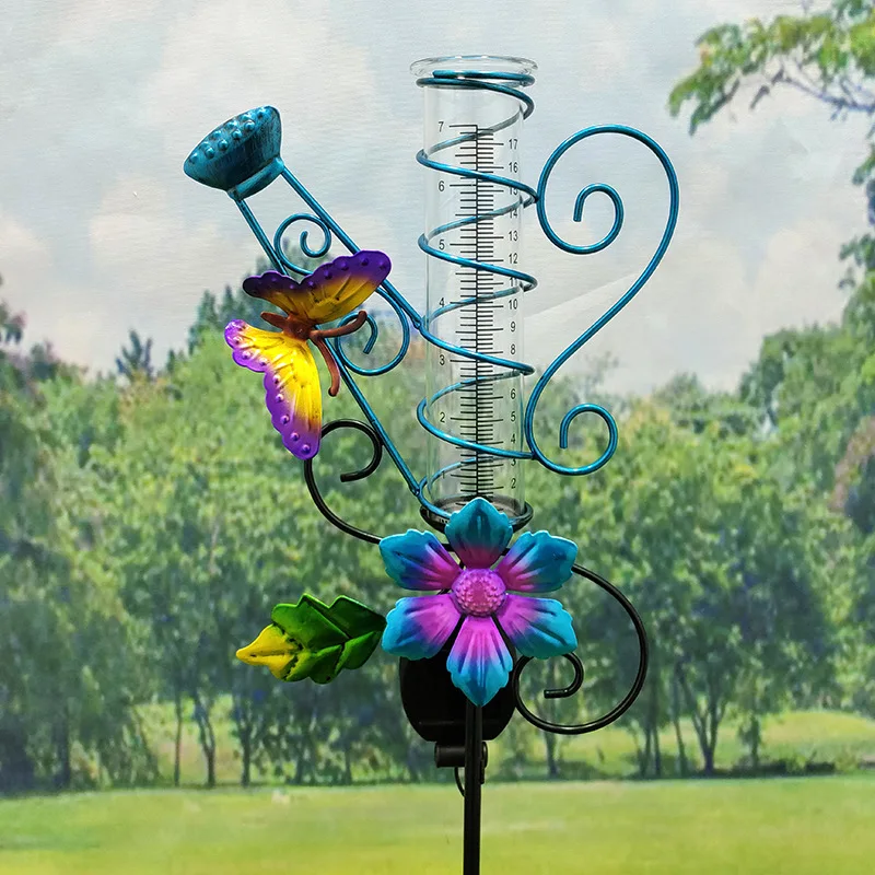 Solar Peacock Lamp Wrought Iron Hollow Feather, Outdoor Courtyard Crack Ball, Lawn Lamp 6
