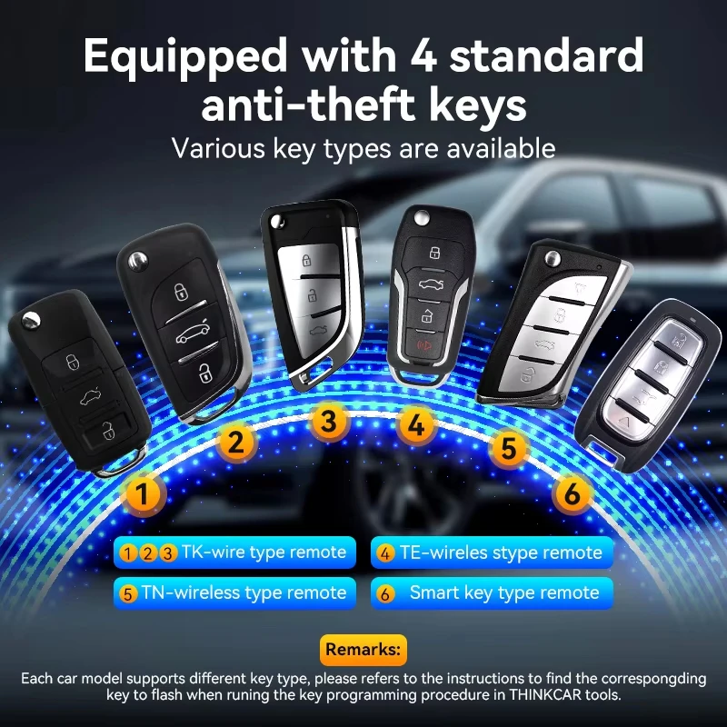 THINKCAR TKEY101 TKEY 101 con Chip Super-Modulo, Programmatore Chiavi Auto, Strumento di Abbinamento Immobilizer, Nessun Canone Annuale, Aggiornamenti Gratuiti a Vita - Image 6