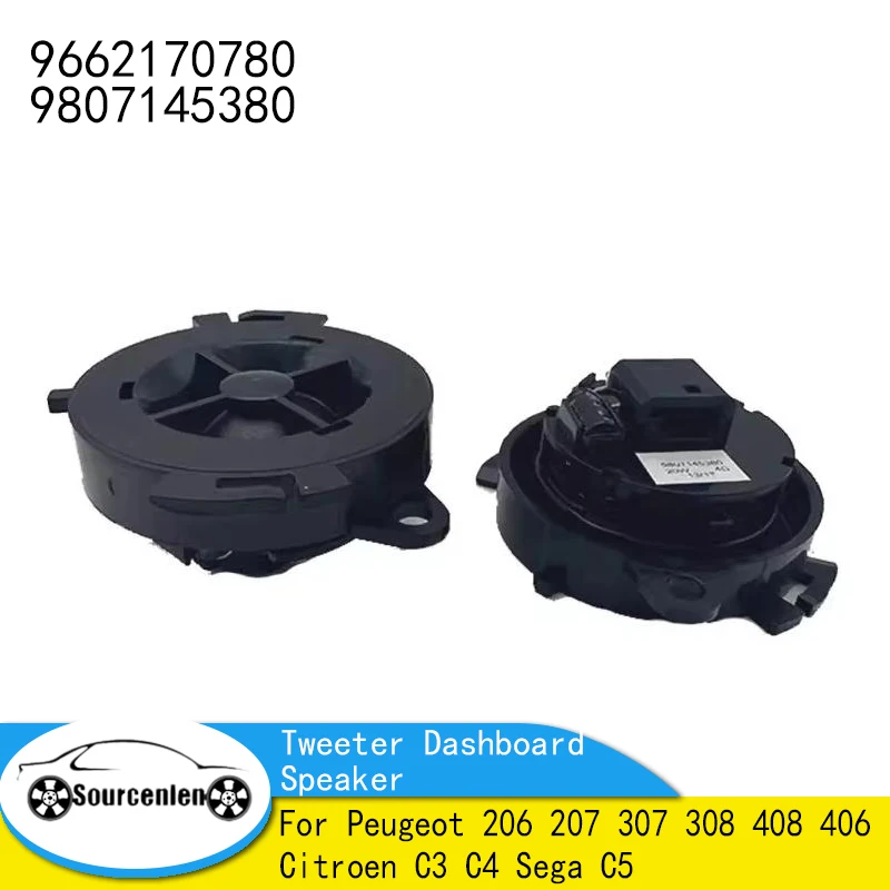 Stereo Speaker Tweeter Audio Speakers Kit Midrange Speakers Auto For Peugeot Citroen