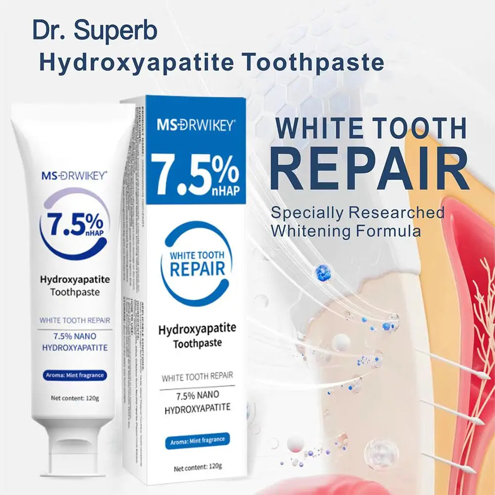 Hydroxyapatite Toothpaste Gentle Mint Breath Refreshing Whitening Intensives Stain Removal Oral Care 120G teeth health product