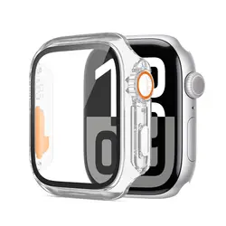 Premium Tempered Glass Screen Protector Case for Apple Watch with Ultra 3 PC Cover - Enhanced Durability & Protection (Clear)