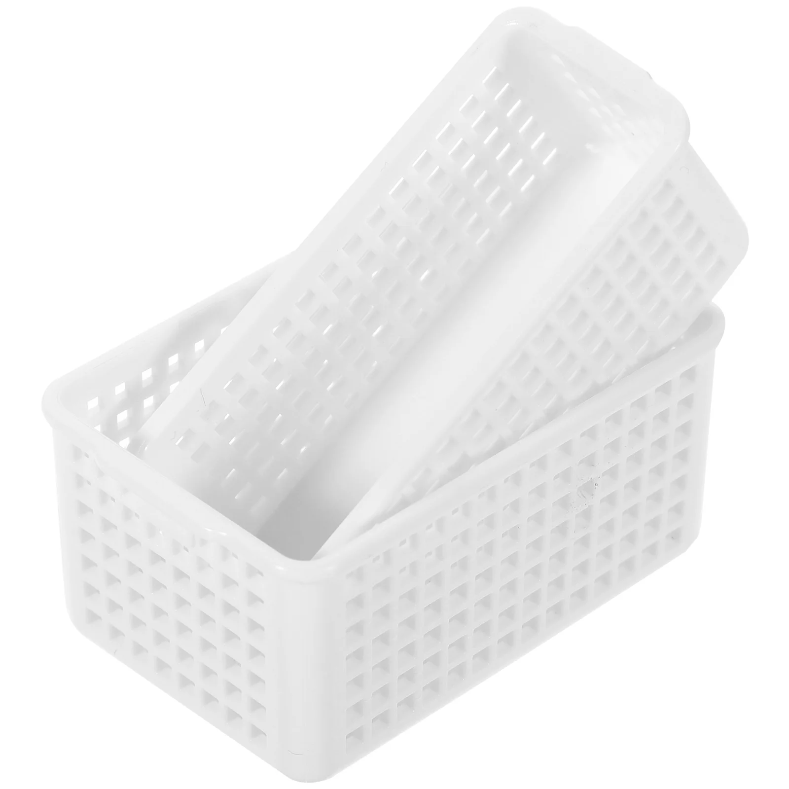 

2pcs House Baskets Mini House Storage Holder Decor Mini House Storage Baskets