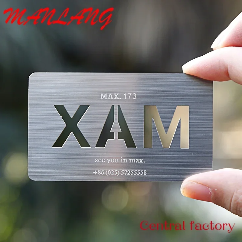 

Custom BOYA Hot Selling Excnt Qlity Custo Nae Card Aluiniu Gold etall Busins Card Printing etal Busins Car