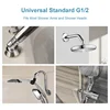 Shower Head Elbow Adapter Shower Top Spray Elbow Chrome Angle Shower Head Connector Bathroom Accessories 5